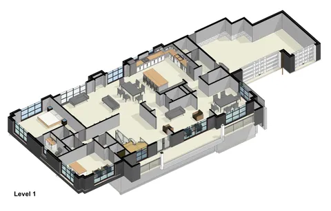 3D floor plan of the first floor