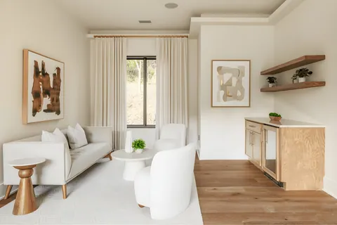 Sitting area with lounge chairs