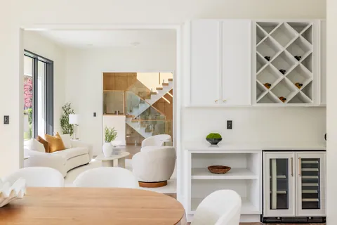 Butler's pantry with wine storage